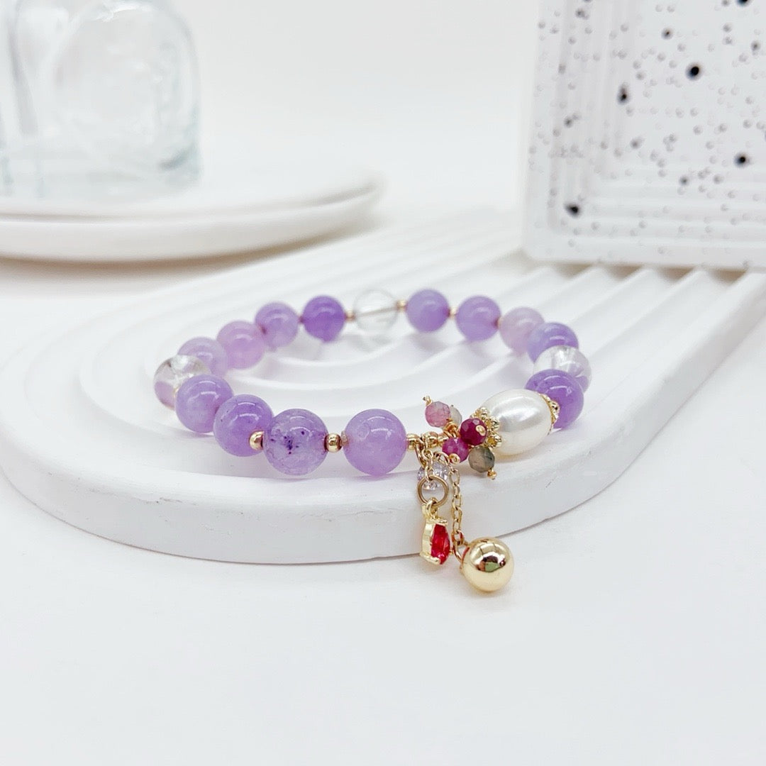 Purpler crystal Tourmaline Bracelet