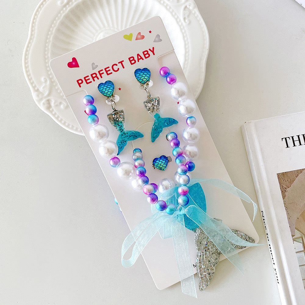 Kids Mermaid tail Jewellery Set