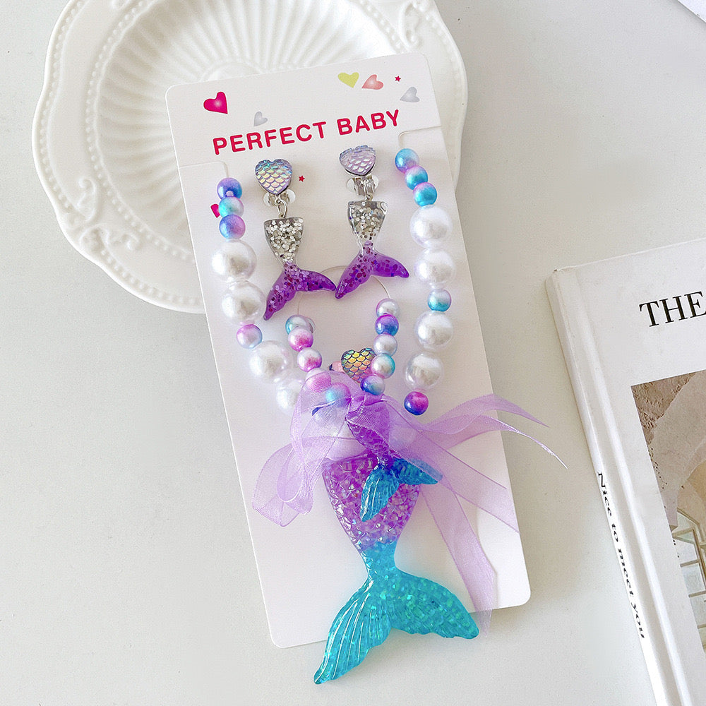 Kids Mermaid tail Jewellery Set