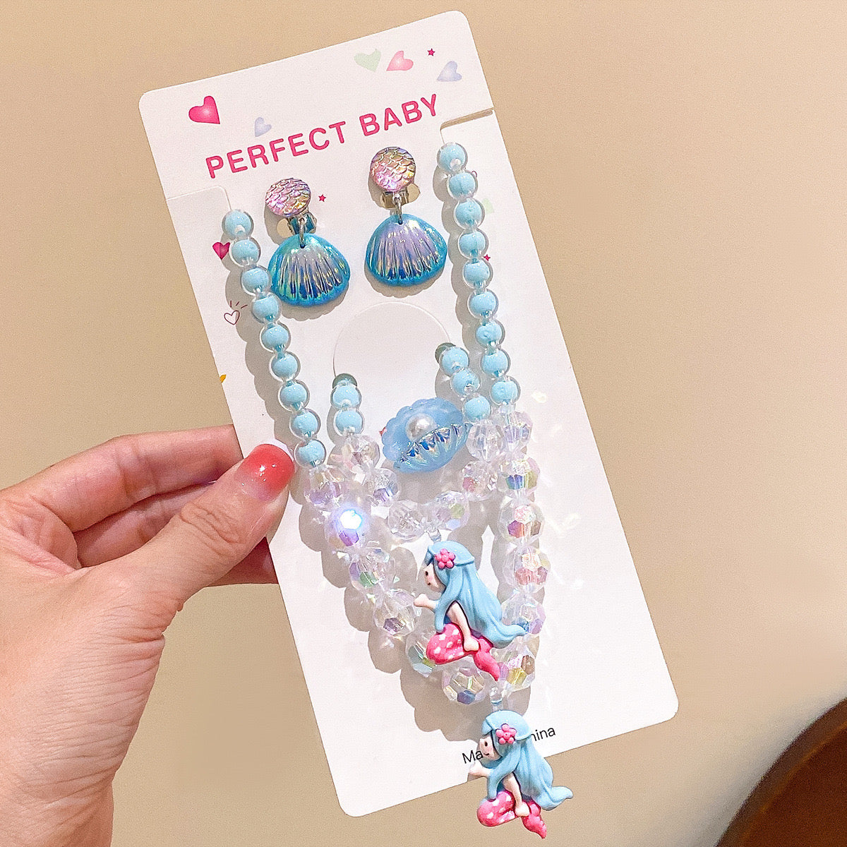 kids mermaid jewellery set