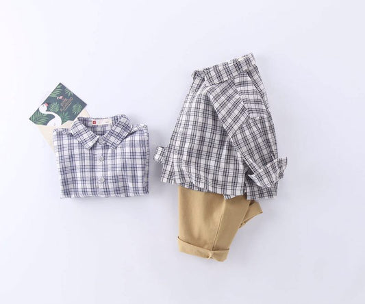 Boy shirt-Red Check